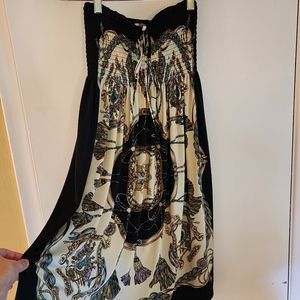 Strapless summer dress mini y2k 90s retro vintage